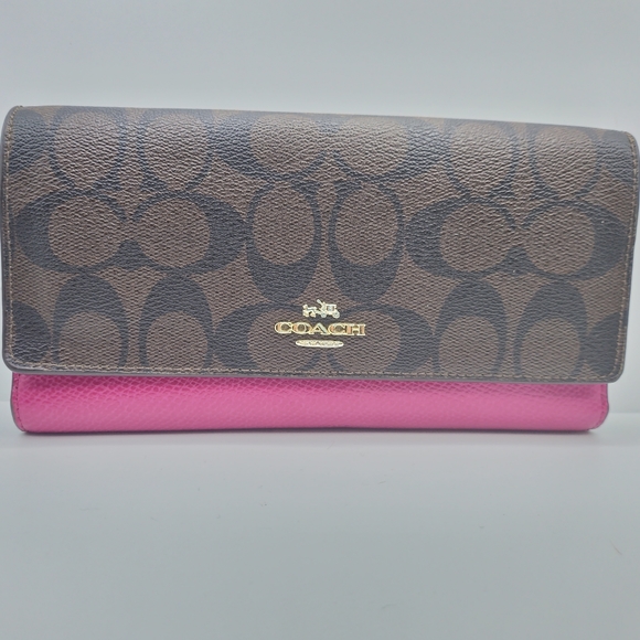 Coach Handbags - Brown and Purple Coach Wallet